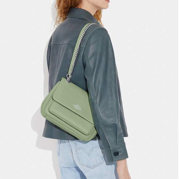 NWT - COACH Klare Crossbody 25 - CC353 Silver/Pale Pistachio - Picture 3 of 16